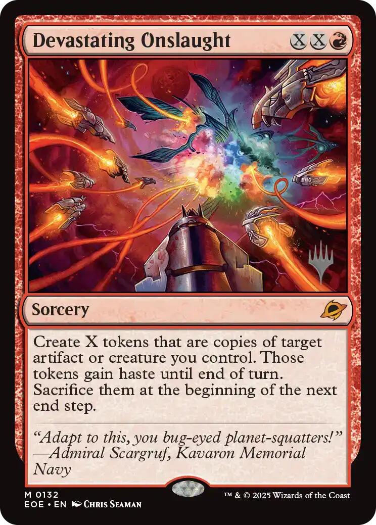 Devastating Onslaught [Edge of Eternities Promo Pack] | PLUS EV GAMES 