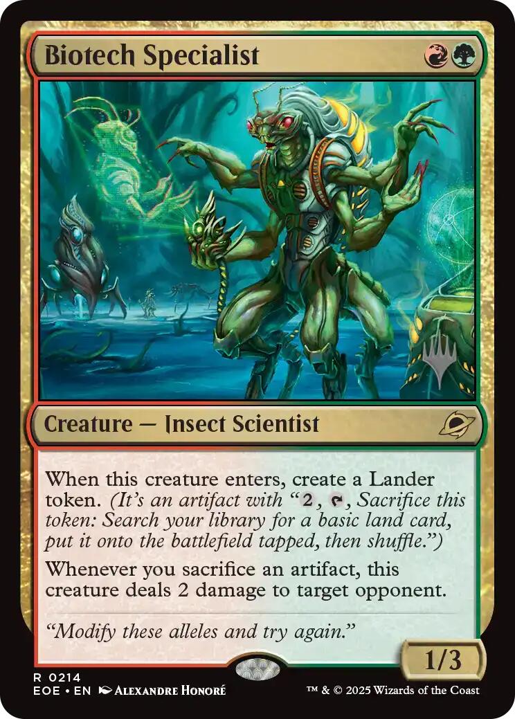 Biotech Specialist [Edge of Eternities Promo Pack] | PLUS EV GAMES 