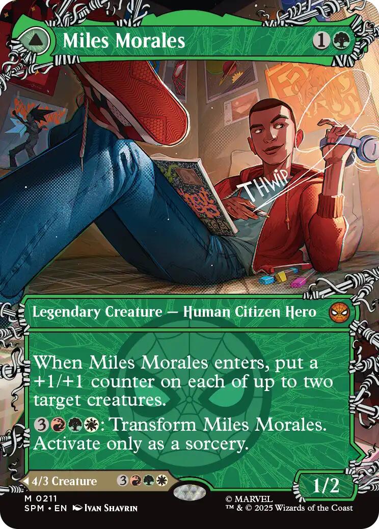 Miles Morales (0211) (Borderless) [Marvel's Spider-Man] | PLUS EV GAMES 