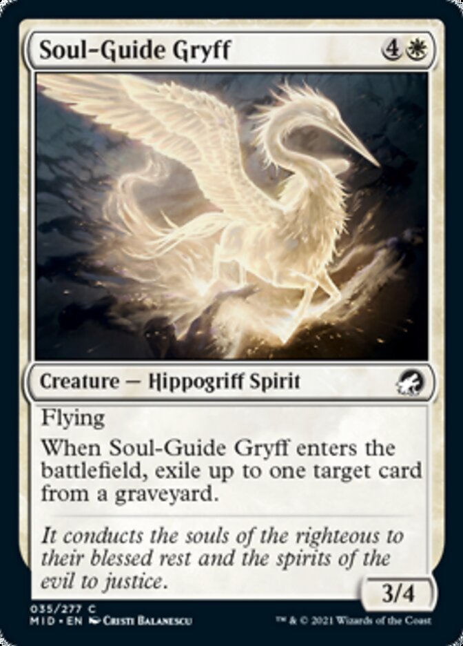 Soul-Guide Gryff [Innistrad: Midnight Hunt] | PLUS EV GAMES 
