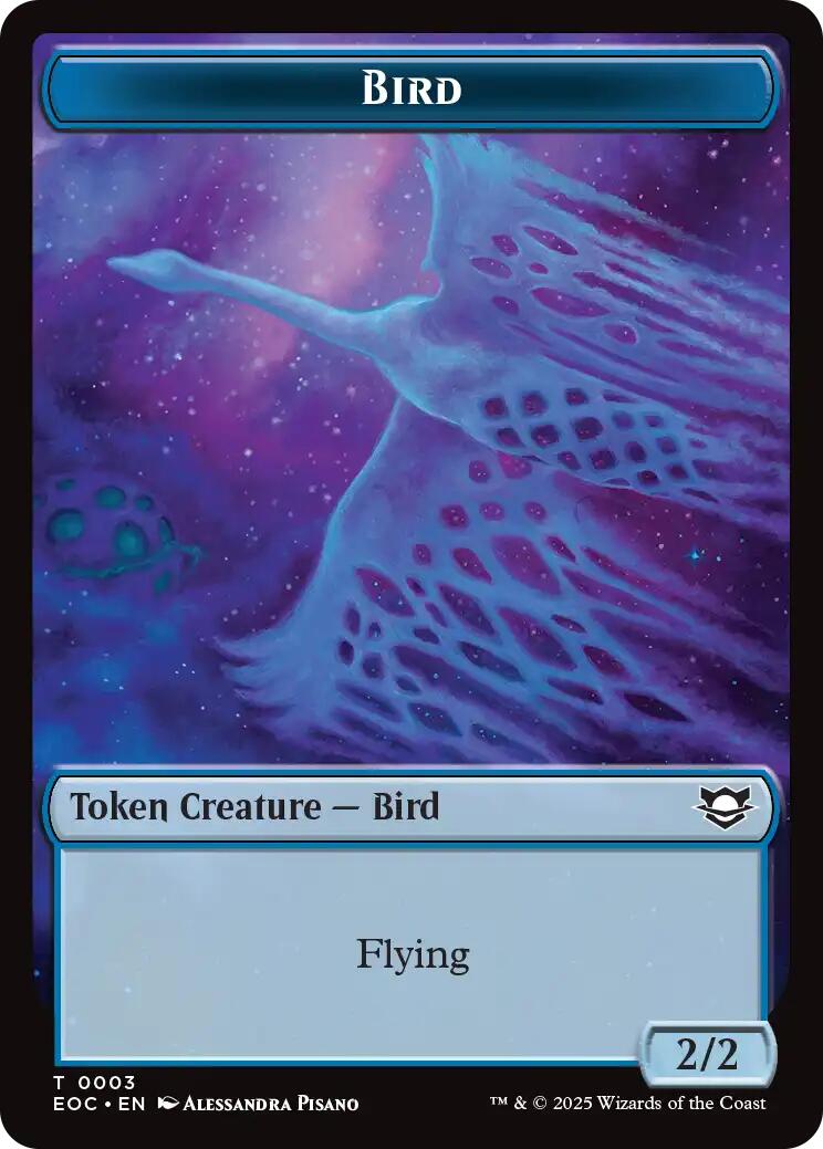 Bird // Pest Double-Sided Token [Edge of Eternities Commander Tokens] | PLUS EV GAMES 
