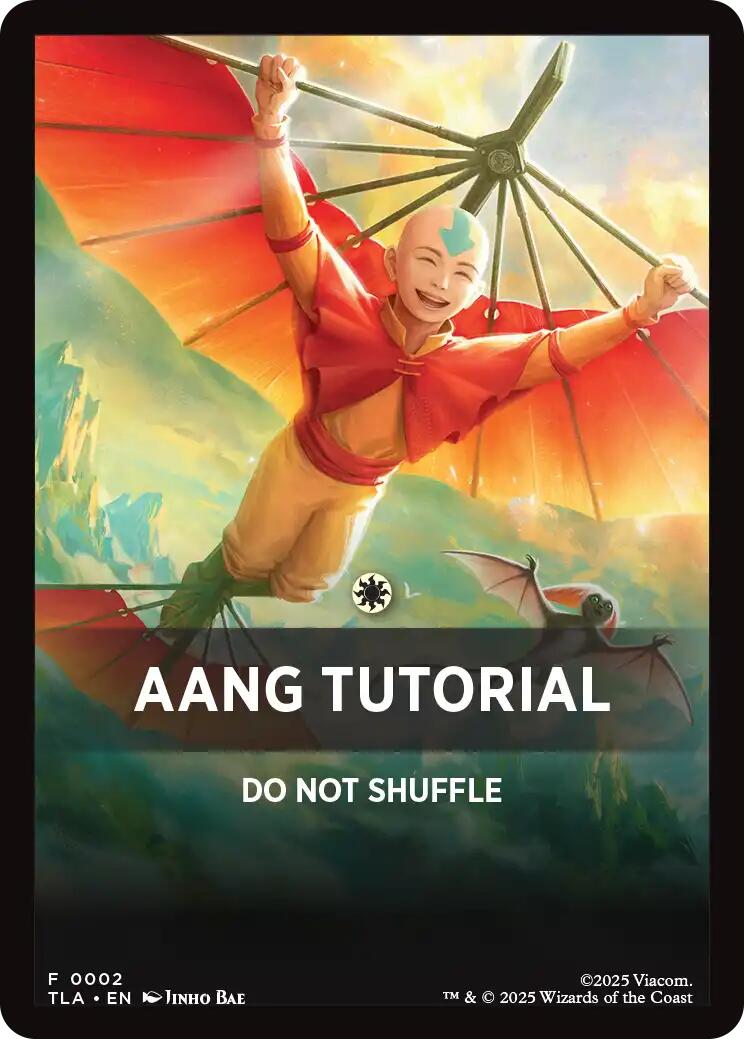 Aang Tutorial Theme Card [Avatar: The Last Airbender Tokens] | PLUS EV GAMES 