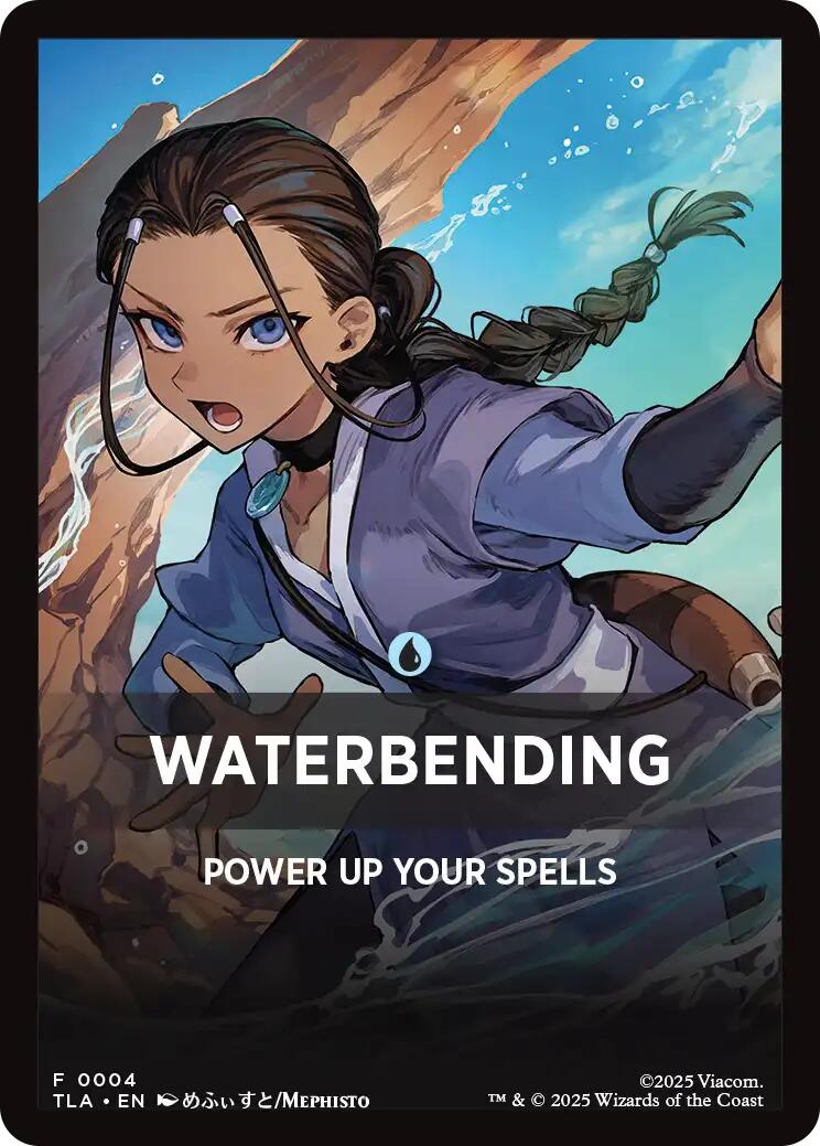 Waterbending Theme Card [Avatar: The Last Airbender Tokens] | PLUS EV GAMES 