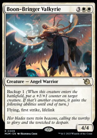 Boon-Bringer Valkyrie (Promo Pack) [March of the Machine Promos] | PLUS EV GAMES 