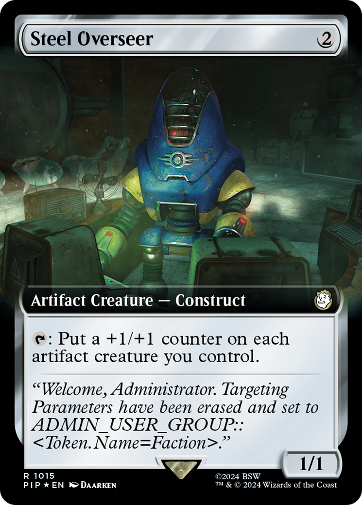 Steel Overseer (Extended Art) (Surge Foil) [Fallout] | PLUS EV GAMES 