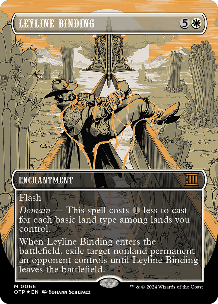 Leyline Binding (Textured Foil) [Outlaws of Thunder Junction: Breaking News] | PLUS EV GAMES 