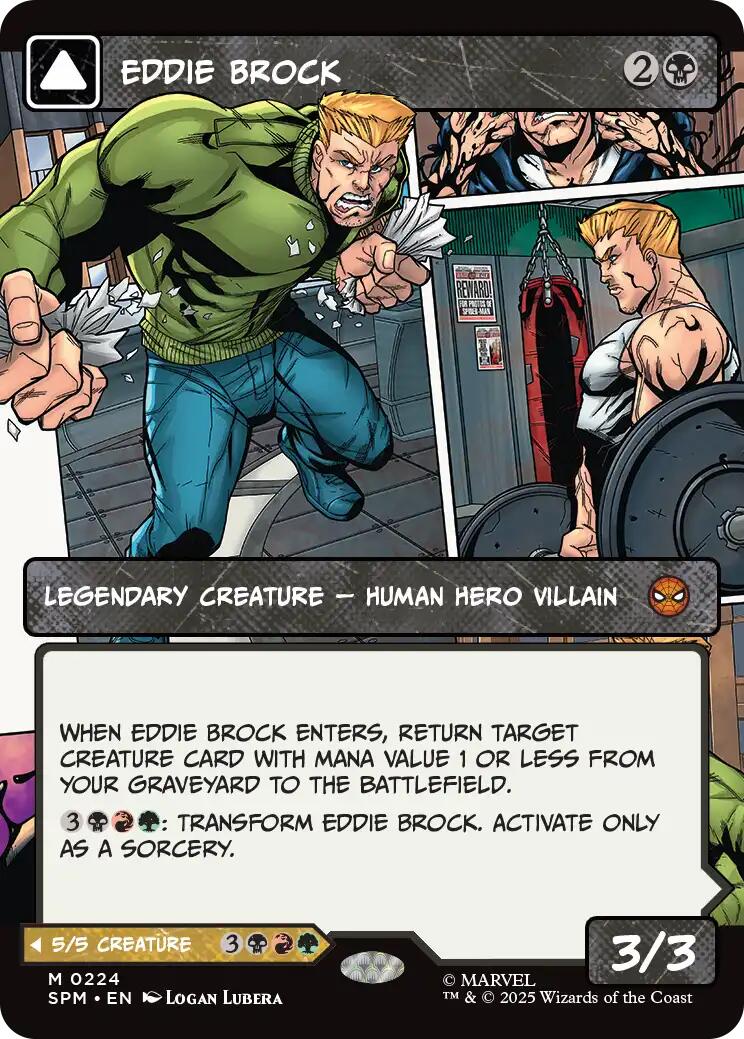 Eddie Brock (0224) (Borderless) [Marvel's Spider-Man] | PLUS EV GAMES 