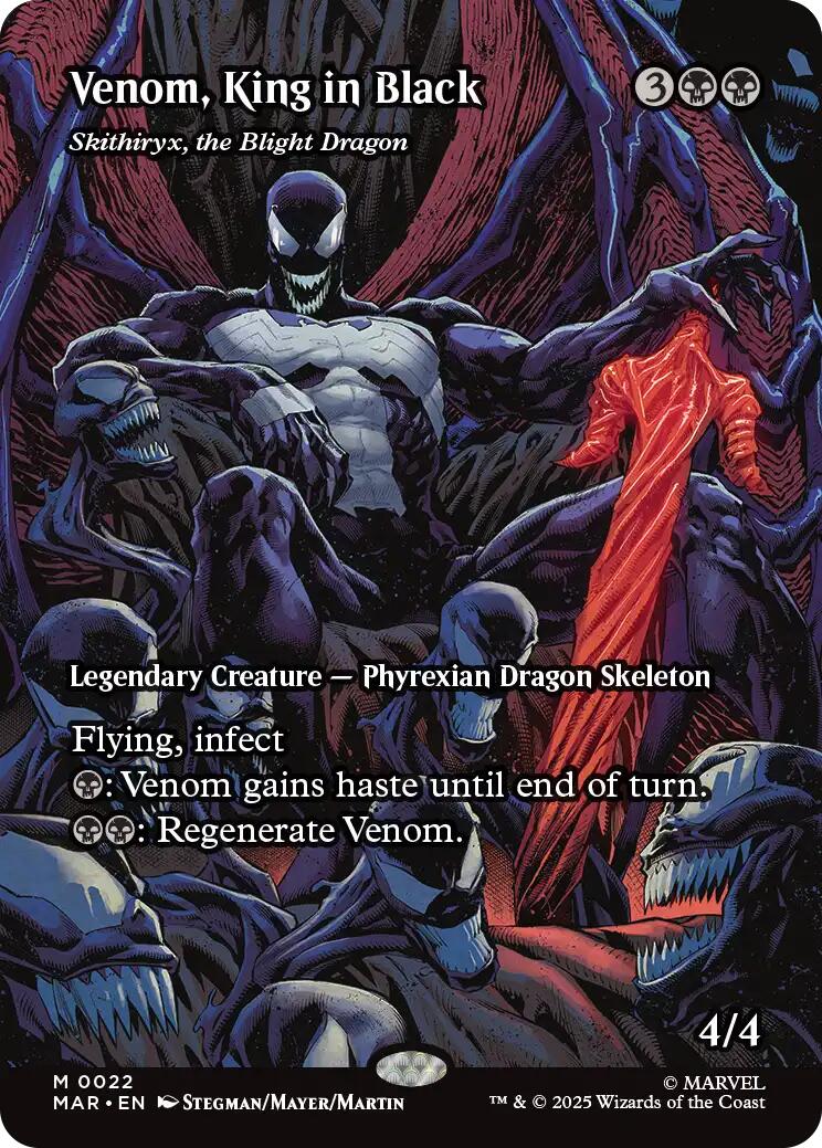 Venom, King in Black - Skithiryx, the Blight Dragon (Borderless) [Marvel's Spider-Man: Eternal-Legal] | PLUS EV GAMES 