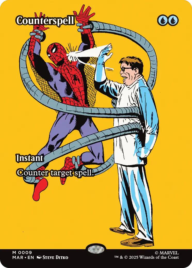 Counterspell (Borderless) [Marvel's Spider-Man: Eternal-Legal] | PLUS EV GAMES 