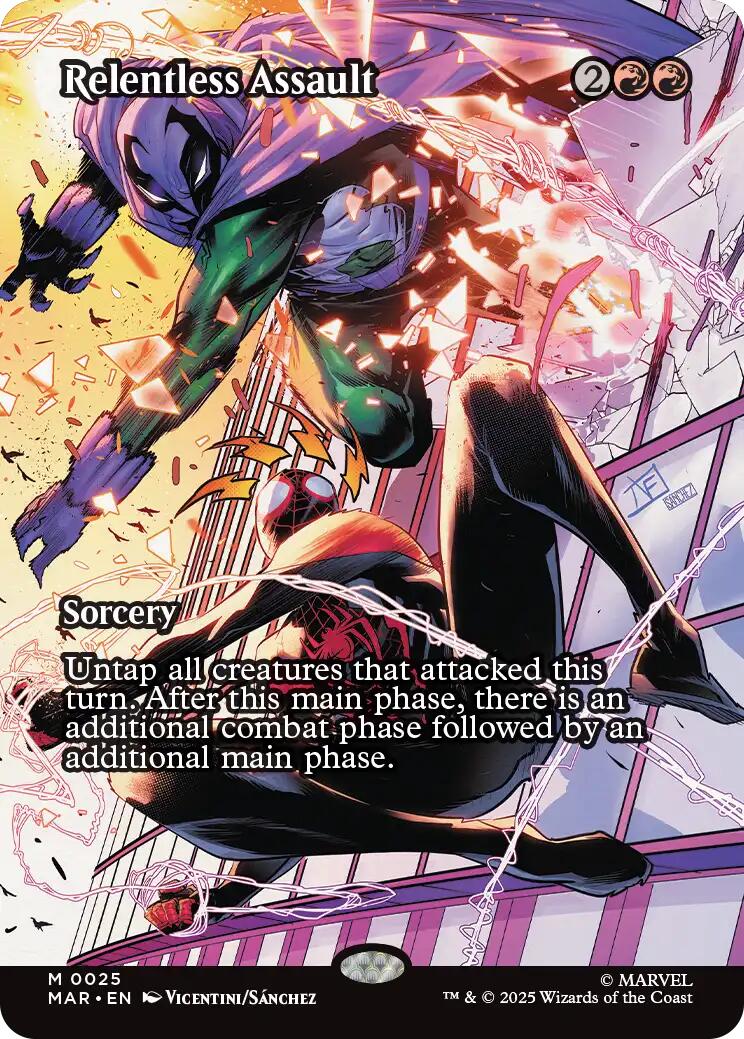 Relentless Assault (Borderless) [Marvel's Spider-Man: Eternal-Legal] | PLUS EV GAMES 