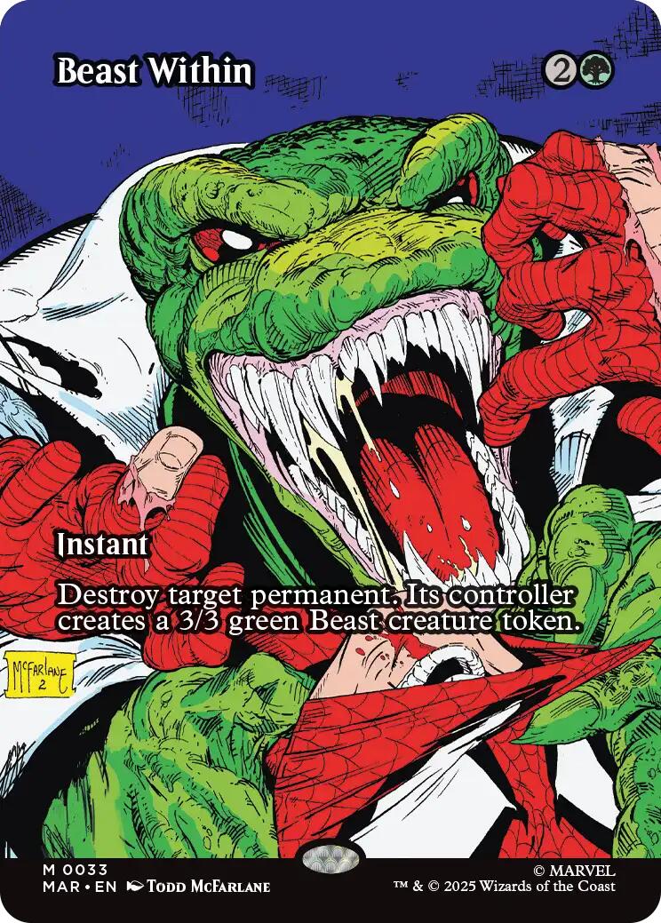 Beast Within (Borderless) [Marvel's Spider-Man: Eternal-Legal] | PLUS EV GAMES 