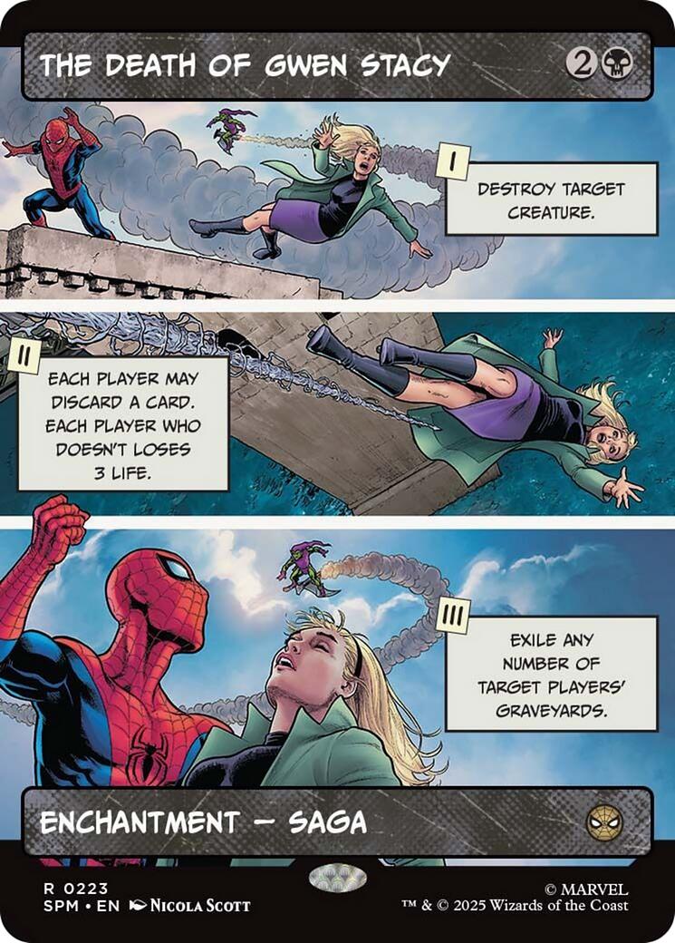 The Death of Gwen Stacy (Borderless) [Marvel's Spider-Man] | PLUS EV GAMES 