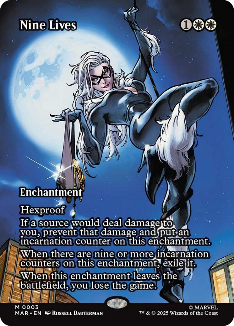 Nine Lives (Borderless) [Marvel Universe: Eternal-Legal] | PLUS EV GAMES 