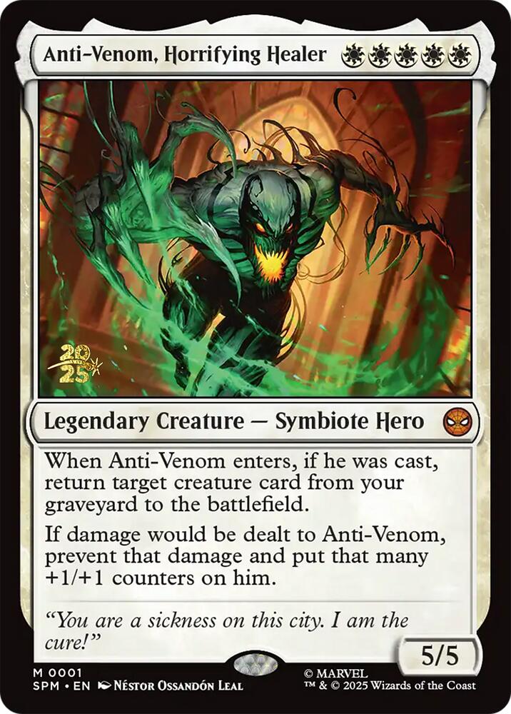 Anti-Venom, Horrifying Healer [Marvel's Spider-Man Prerelease Promos] | PLUS EV GAMES 