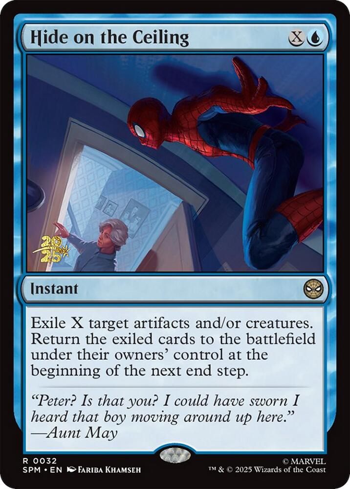 Hide on the Ceiling [Marvel's Spider-Man Prerelease Promos] | PLUS EV GAMES 