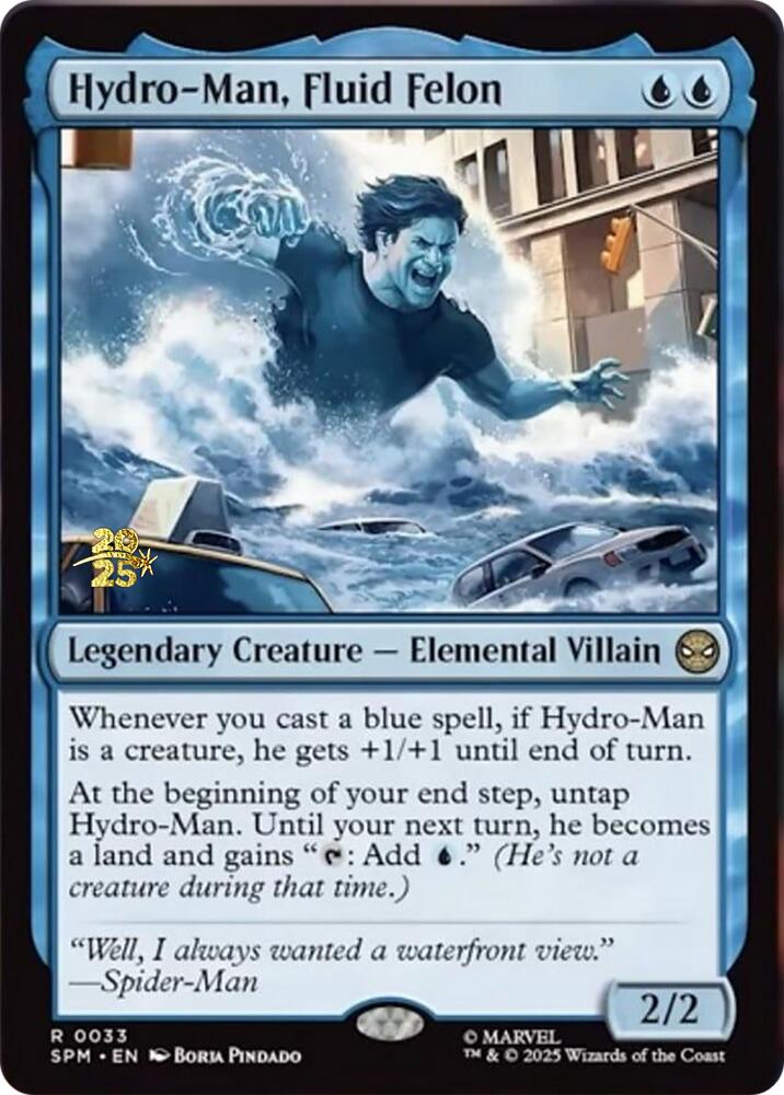 Hydro-Man, Fluid Felon [Marvel's Spider-Man Prerelease Promos] | PLUS EV GAMES 