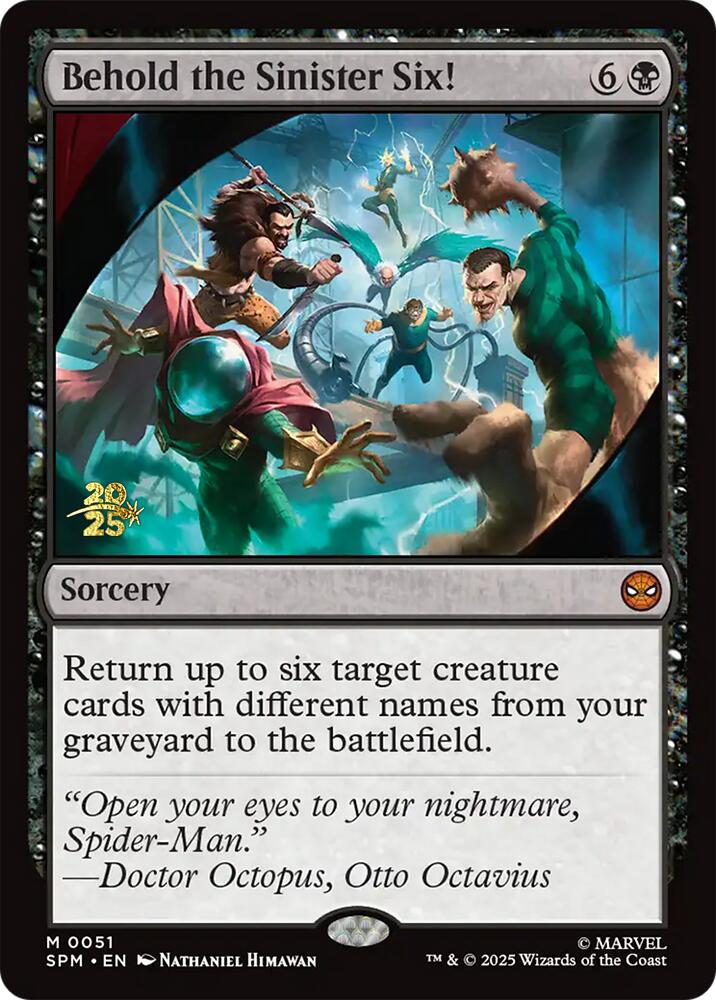 Behold the Sinister Six! [Marvel's Spider-Man Prerelease Promos] | PLUS EV GAMES 