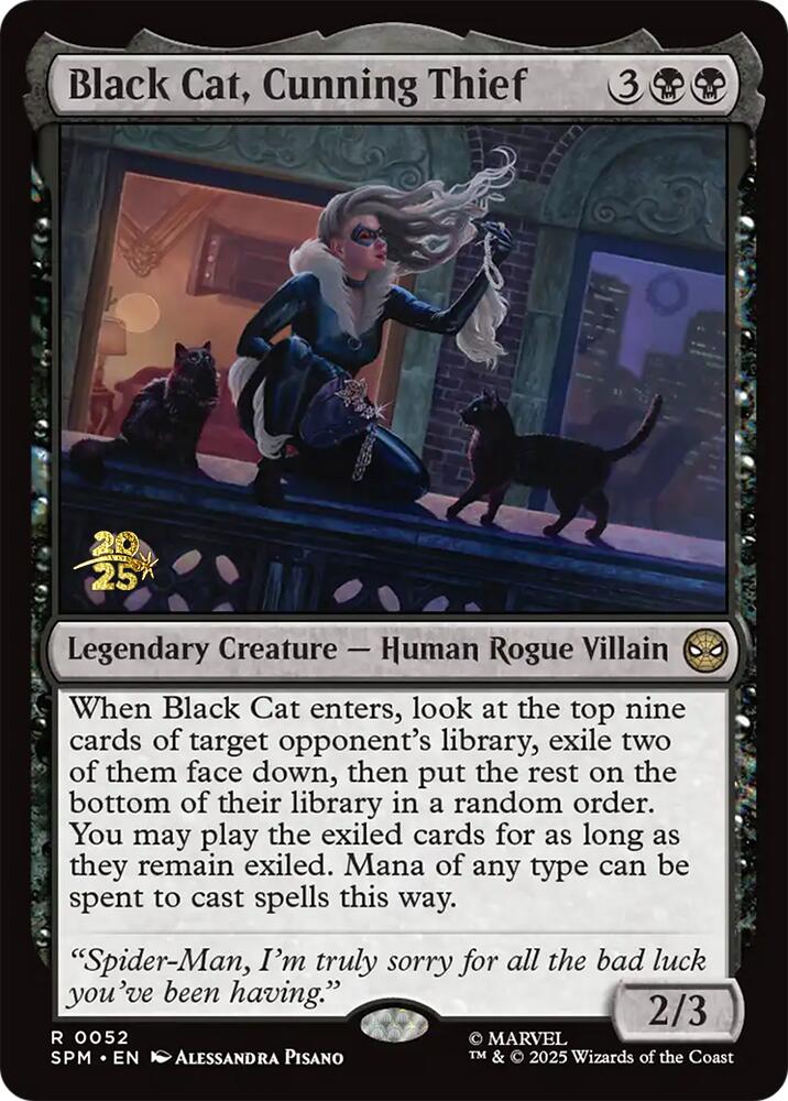 Black Cat, Cunning Thief [Marvel's Spider-Man Prerelease Promos] | PLUS EV GAMES 