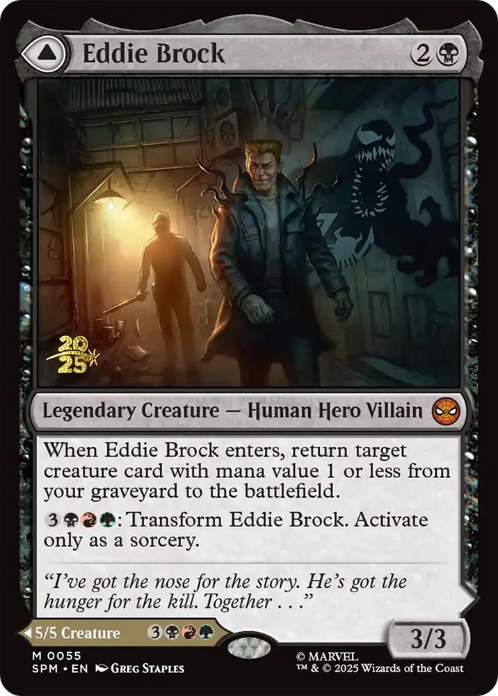 Eddie Brock // Venom, Lethal Protector [Marvel's Spider-Man Prerelease Promos] | PLUS EV GAMES 