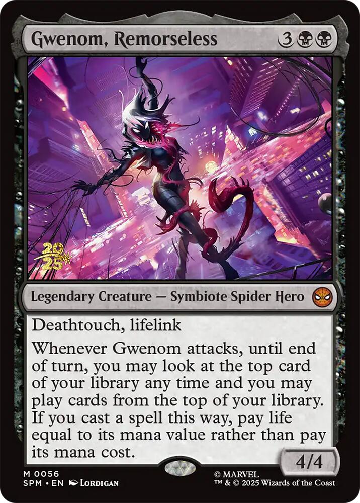 Gwenom, Remorseless [Marvel's Spider-Man Prerelease Promos] | PLUS EV GAMES 