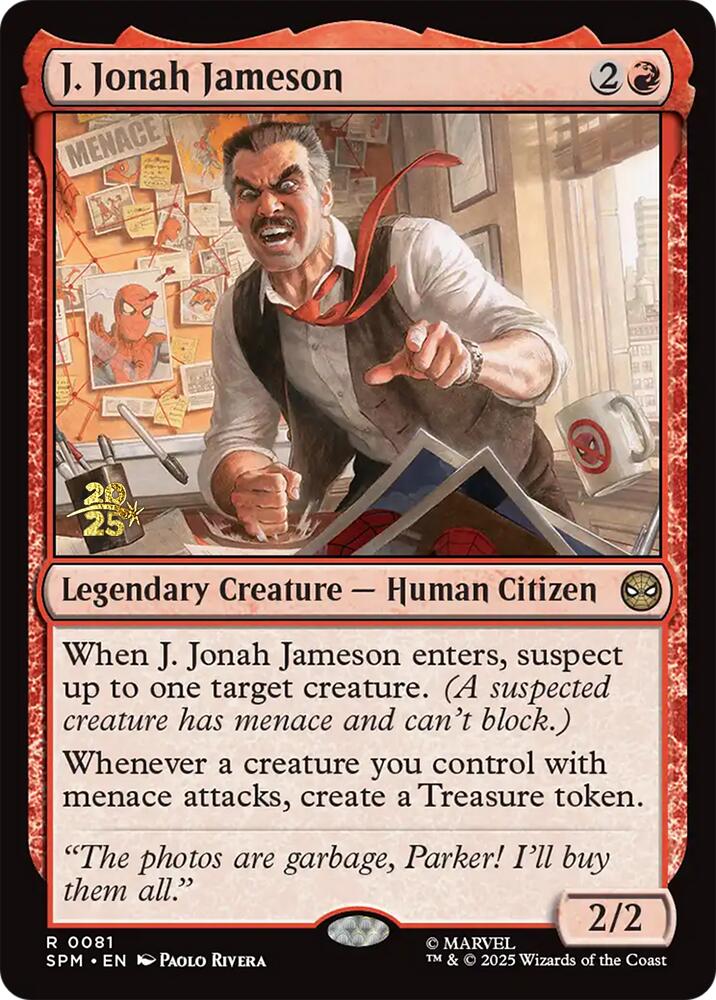 J. Jonah Jameson [Marvel's Spider-Man Prerelease Promos] | PLUS EV GAMES 