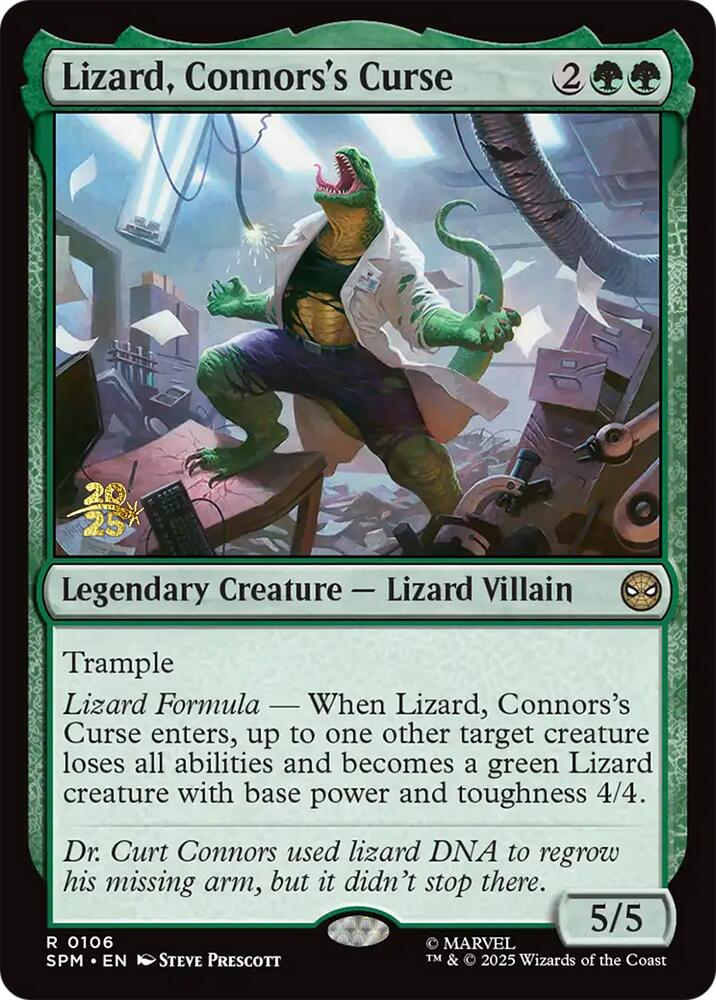 Lizard, Connors's Curse [Marvel's Spider-Man Prerelease Promos] | PLUS EV GAMES 