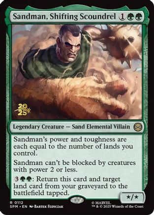 Sandman, Shifting Scoundrel [Marvel's Spider-Man Prerelease Promos]