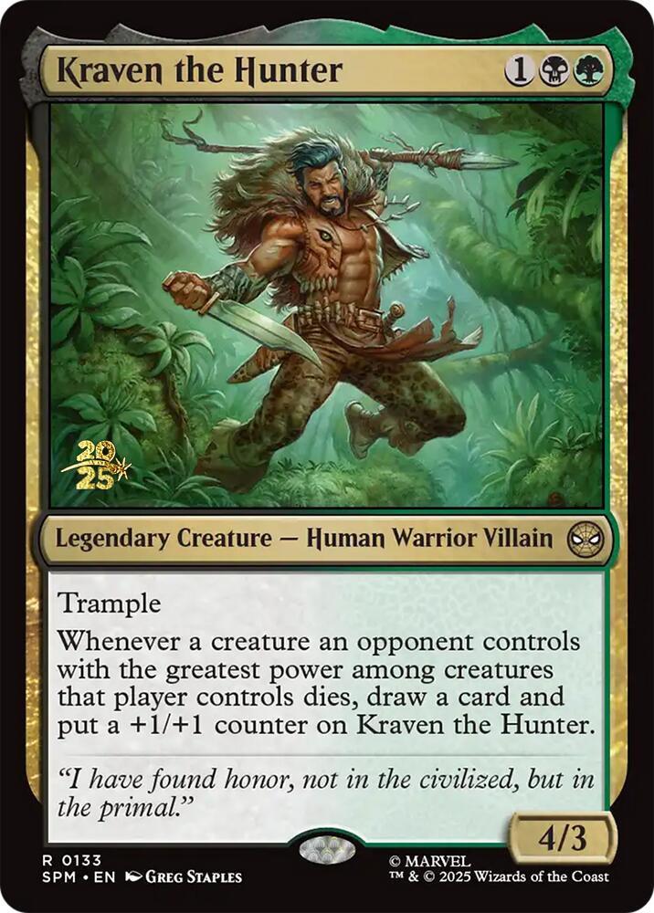 Kraven the Hunter [Marvel's Spider-Man Prerelease Promos] | PLUS EV GAMES 
