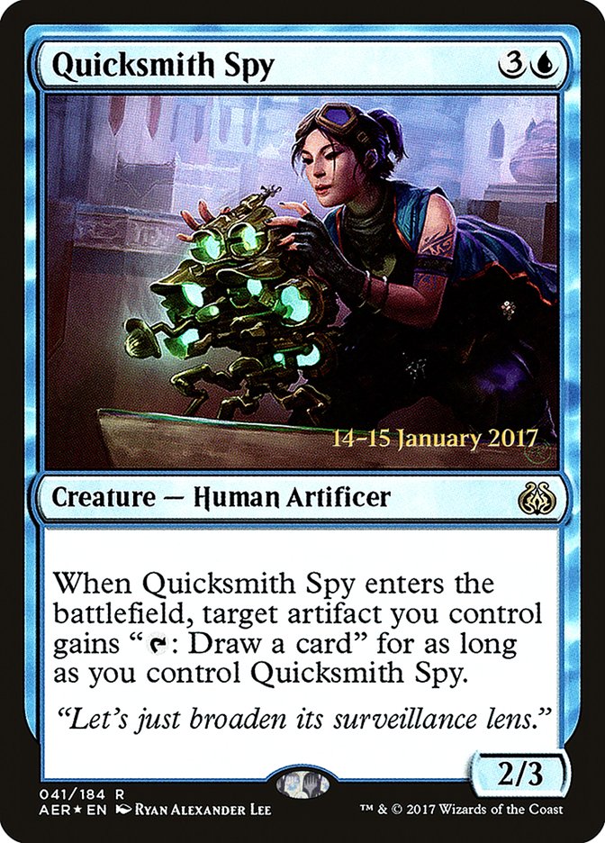 Quicksmith Spy [Aether Revolt Prerelease Promos] | PLUS EV GAMES 