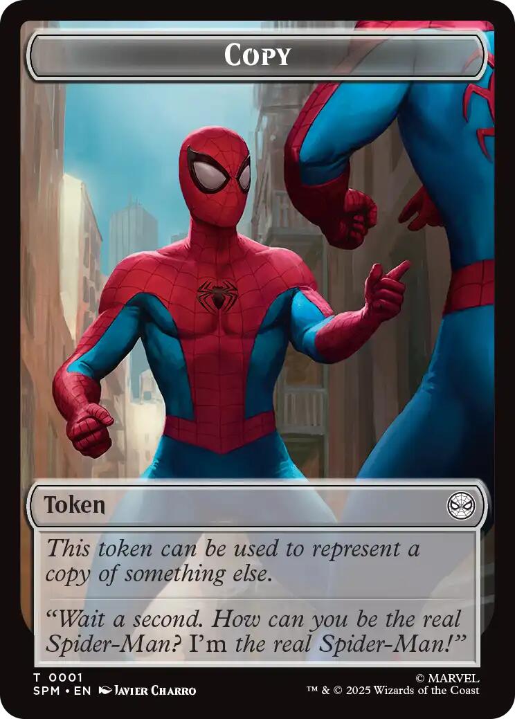 Copy // Human Citizen Double-Sided Token [Marvel's Spider-Man Tokens] | PLUS EV GAMES 
