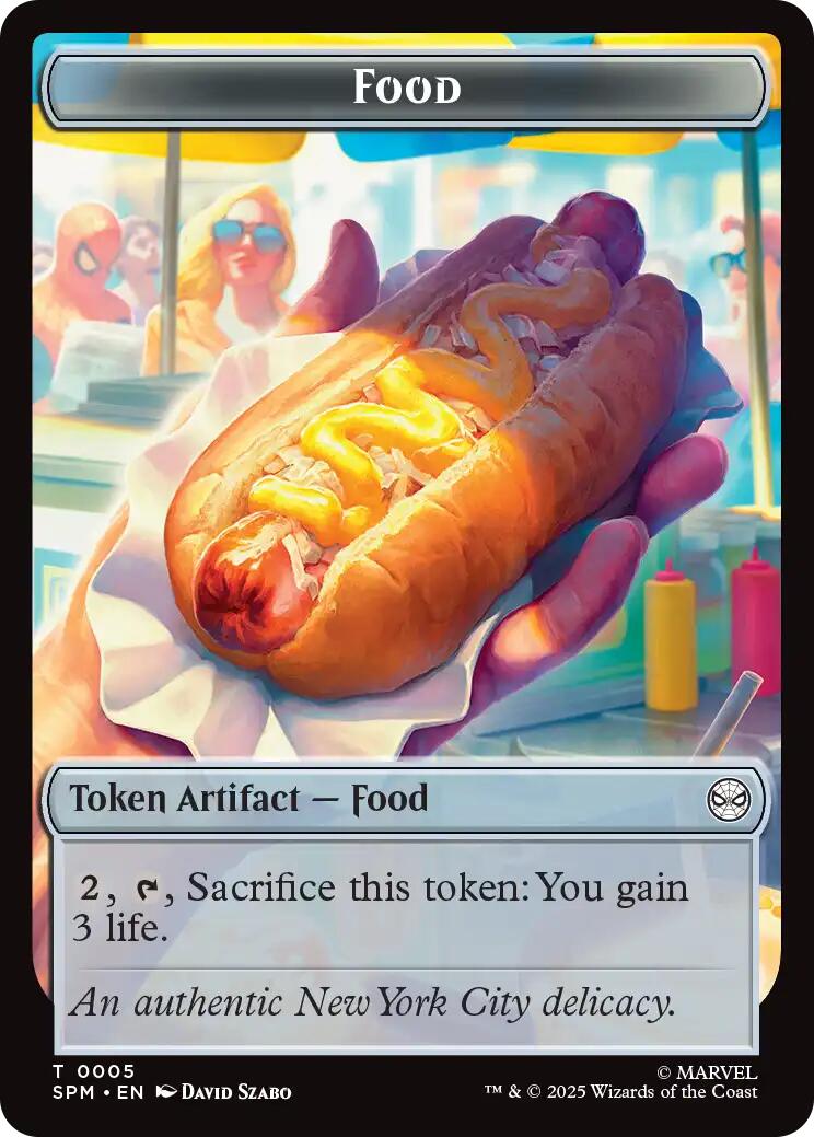 Food // Robot Double-Sided Token [Marvel's Spider-Man Tokens] | PLUS EV GAMES 