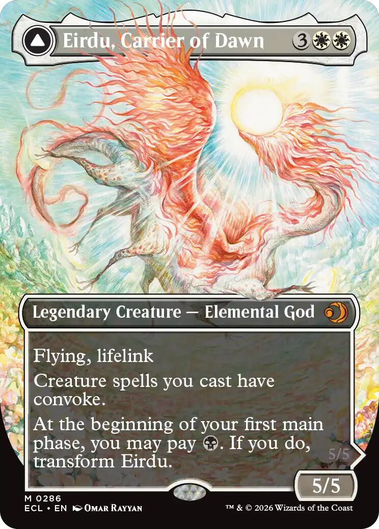 Eirdu, Carrier of Dawn (Borderless) [Lorwyn Eclipsed] | PLUS EV GAMES 