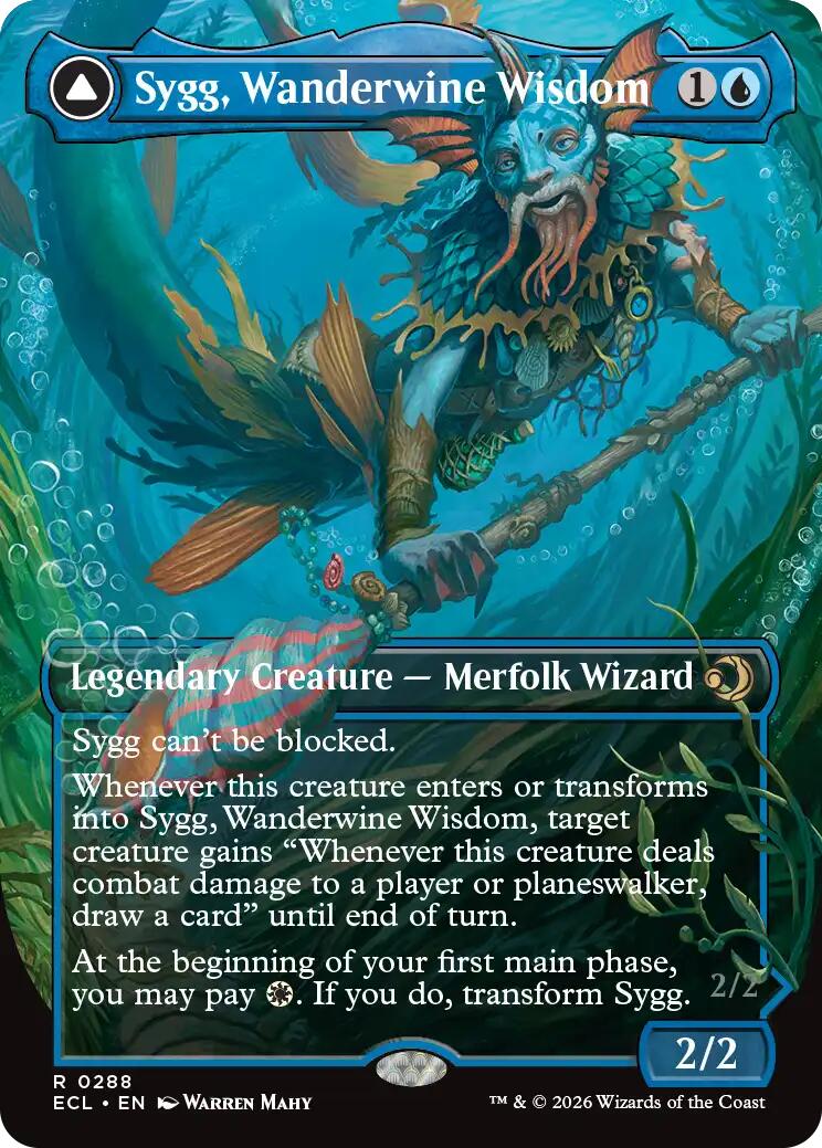 Sygg, Wanderwine Wisdom (Borderless) [Lorwyn Eclipsed] | PLUS EV GAMES 
