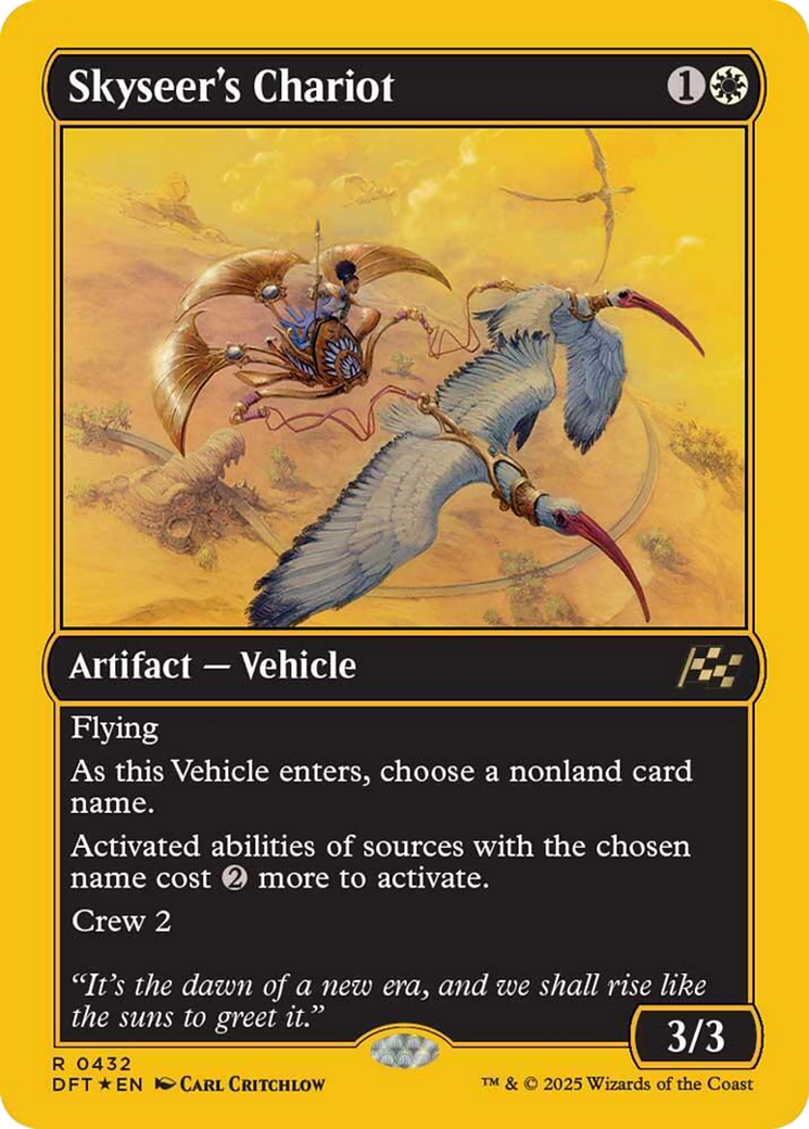 Skyseer's Chariot (First-Place Foil) [Aetherdrift] | PLUS EV GAMES 