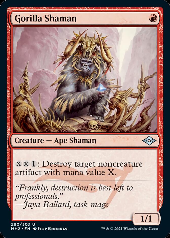 Gorilla Shaman (Foil Etched) [Modern Horizons 2] | PLUS EV GAMES 