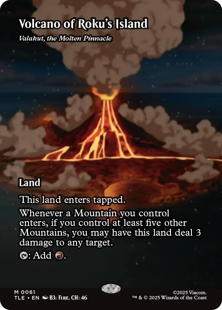 Volcano of Roku's Island - Valakut, the Molten Pinnacle [Avatar: The Last Airbender: Eternal-Legal] | PLUS EV GAMES 