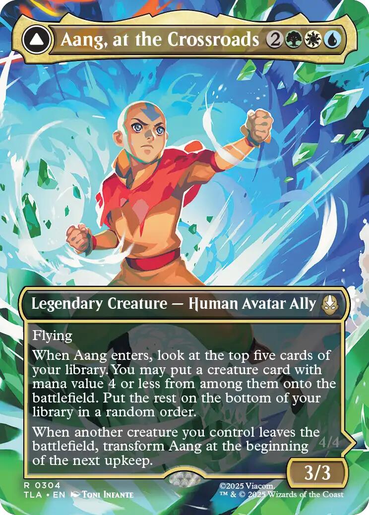 Aang, at the Crossroads (Borderless) [Avatar: The Last Airbender] | PLUS EV GAMES 