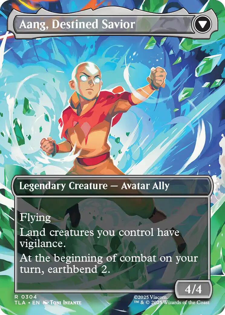 Aang, at the Crossroads (Borderless) [Avatar: The Last Airbender] | PLUS EV GAMES 