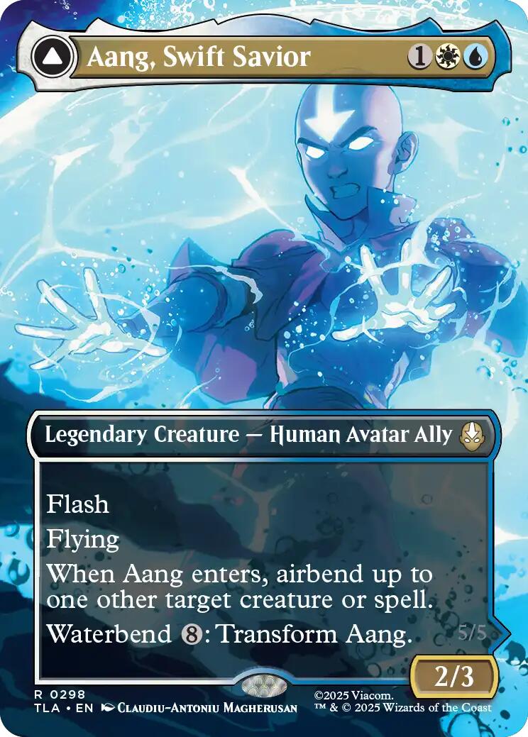 Aang, Swift Savior (298) (Borderless) [Avatar: The Last Airbender] | PLUS EV GAMES 