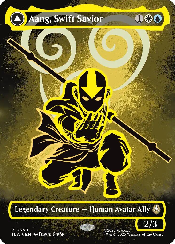 Aang, Swift Savior (359) (Borderless) [Avatar: The Last Airbender] | PLUS EV GAMES 
