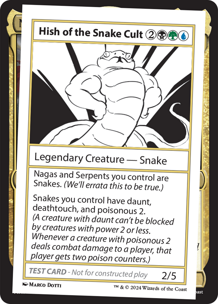 Hish of the Snake Cult [Mystery Booster 2 Playtest Cards] | PLUS EV GAMES 