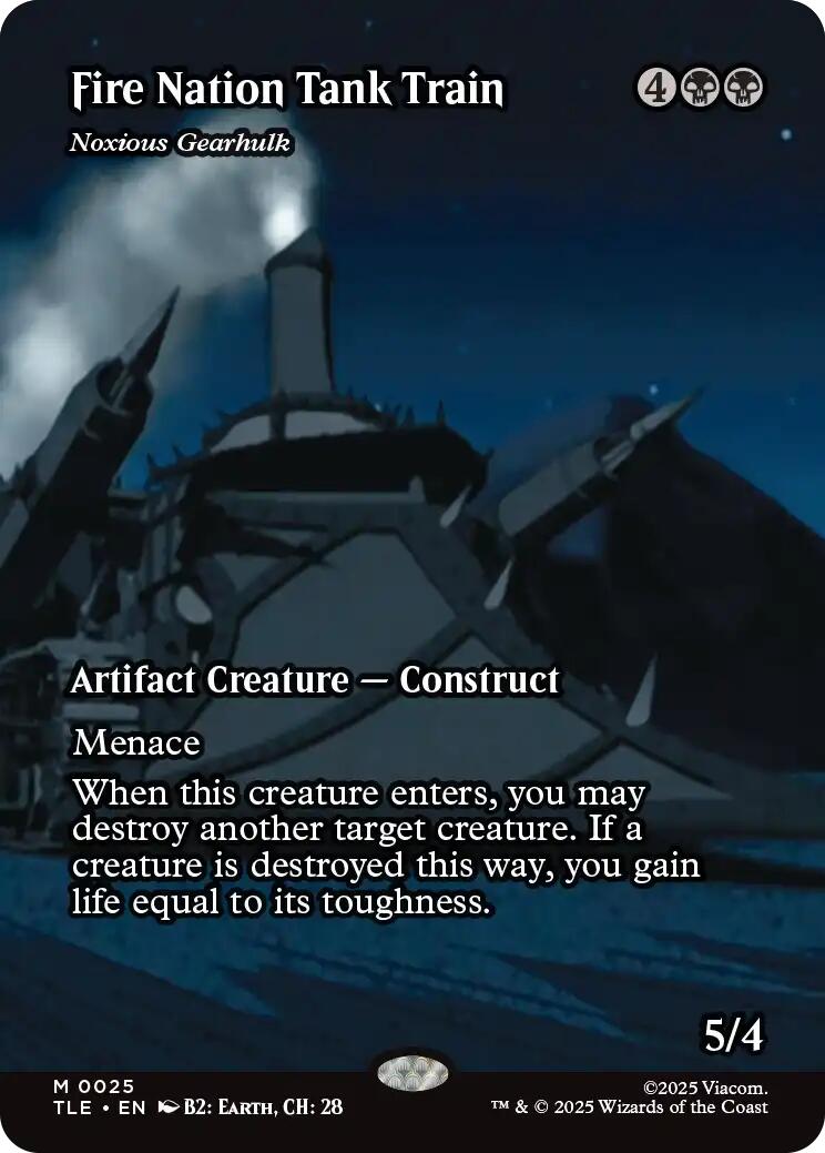 Fire Nation Tank Train - Noxious Gearhulk (Borderless) [Avatar: The Last Airbender: Eternal-Legal] | PLUS EV GAMES 