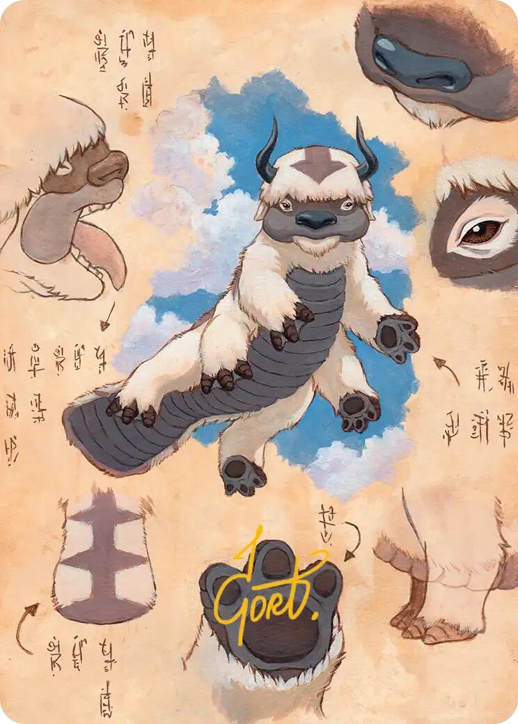 Appa, Steadfast Guardian Art Card (Gold-Stamped Signature) [Avatar: The Last Airbender Art Series] | PLUS EV GAMES 