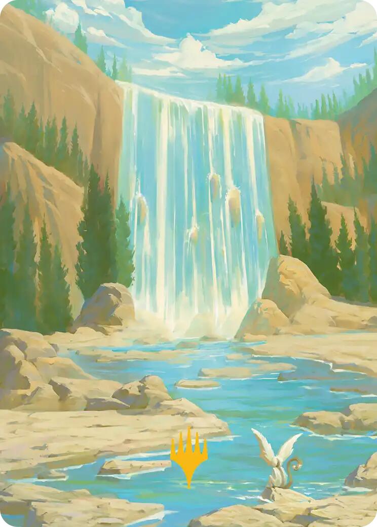 Island Art Card (Gold-Stamped Signature) [Avatar: The Last Airbender Art Series] | PLUS EV GAMES 