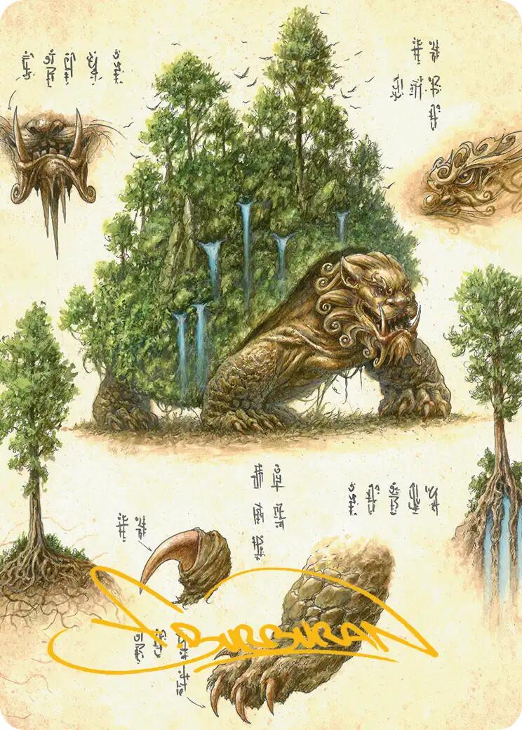 The Lion-Turtle Art Card (Gold-Stamped Signature) [Avatar: The Last Airbender Art Series] | PLUS EV GAMES 