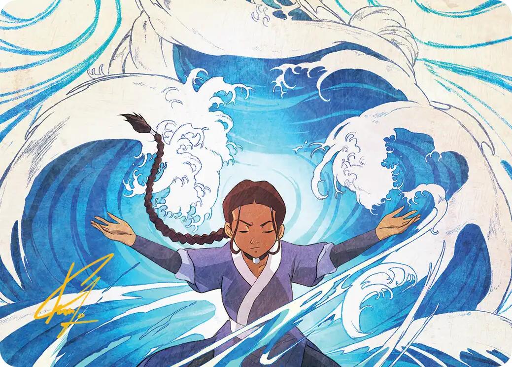 Katara, Water Tribe's Hope Art Card (Gold-Stamped Signature) [Avatar: The Last Airbender Art Series] | PLUS EV GAMES 
