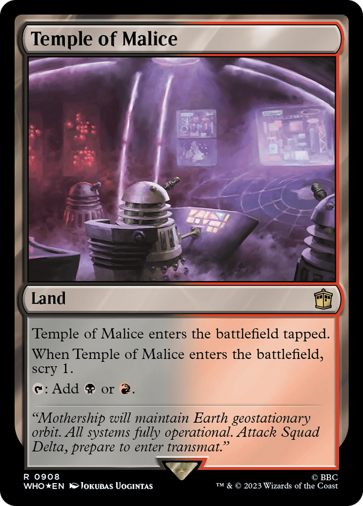 Temple of Malice (Surge Foil) [Doctor Who] | PLUS EV GAMES 