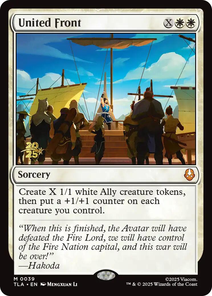 United Front [Avatar: The Last Airbender Prerelease Cards] | PLUS EV GAMES 