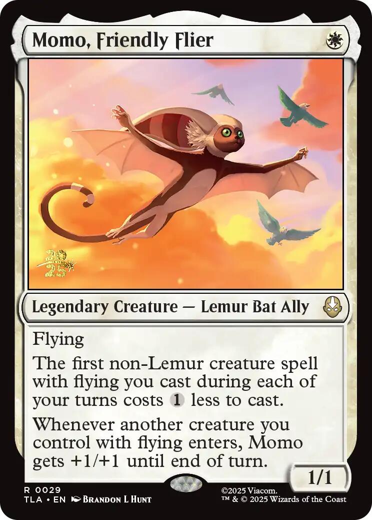 Momo, Friendly Flier [Avatar: The Last Airbender Prerelease Cards] | PLUS EV GAMES 