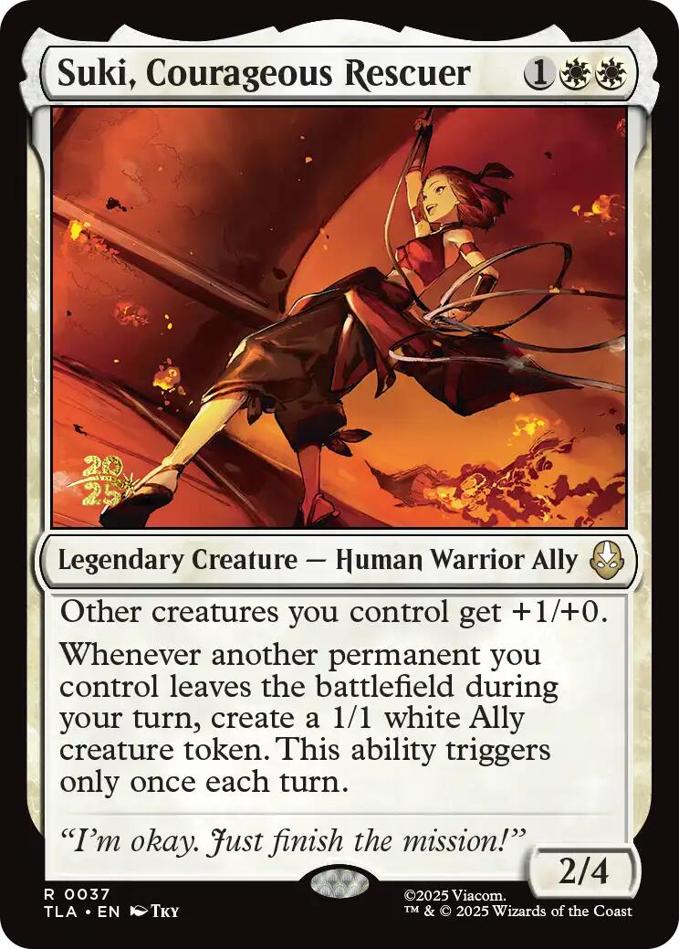 Suki, Courageous Rescuer [Avatar: The Last Airbender Prerelease Cards] | PLUS EV GAMES 